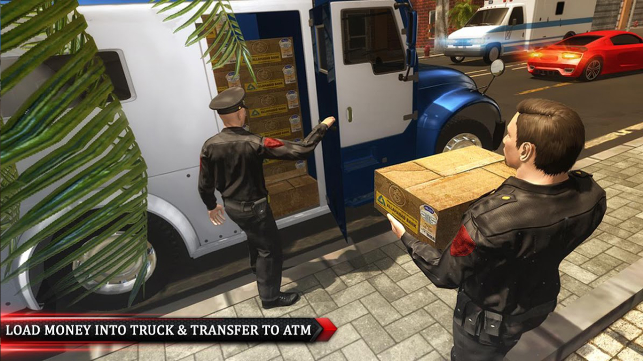 Banque Cashier Gestionnaire Transporter Camion Conduite 3D Simulateur