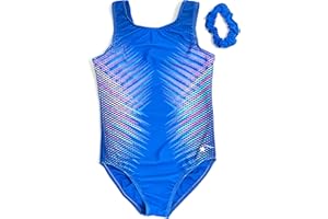Destira Gymnastics Leotards for Girls, Super Soft Leotards with Matching Scrunchie, Gymnastics, Dance, Cheer, Yoga, and More