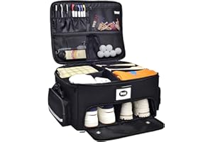 VIVIAK Golf Trunk Organizer Storage Bag Travel Bag for Car SUV Truck Locker for Supplies and Accessories Collapsible Storage 