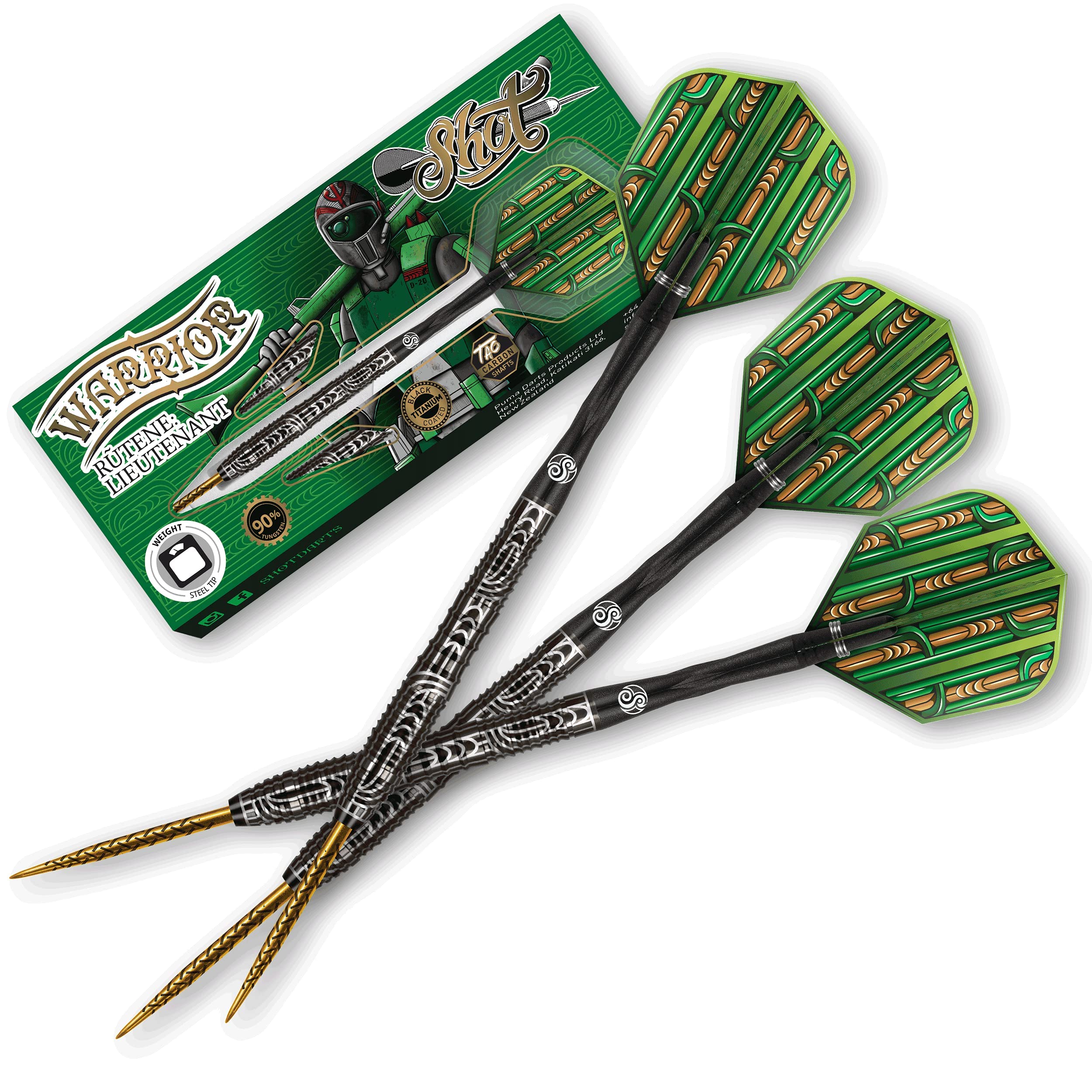 Shot Darts Steel Tip, Warrior Rutene (23g/24g/25g/26g), 90