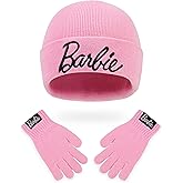 Barbie Girls Bobble Hat and Gloves Set, Original Accessories, Girl Gifts for Winter
