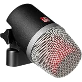 SE ELECTRONICS V Kick Drum Mic - Compact Dynamic Supercardioid Drum Microphone for Kicks with 4 Sound Settings &amp; Adjustable Swivel Mount for Precise Positioning - Perfect for Studio &amp; Live Use