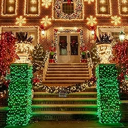 Green Christmas Lights, Total 400 LED 132FT