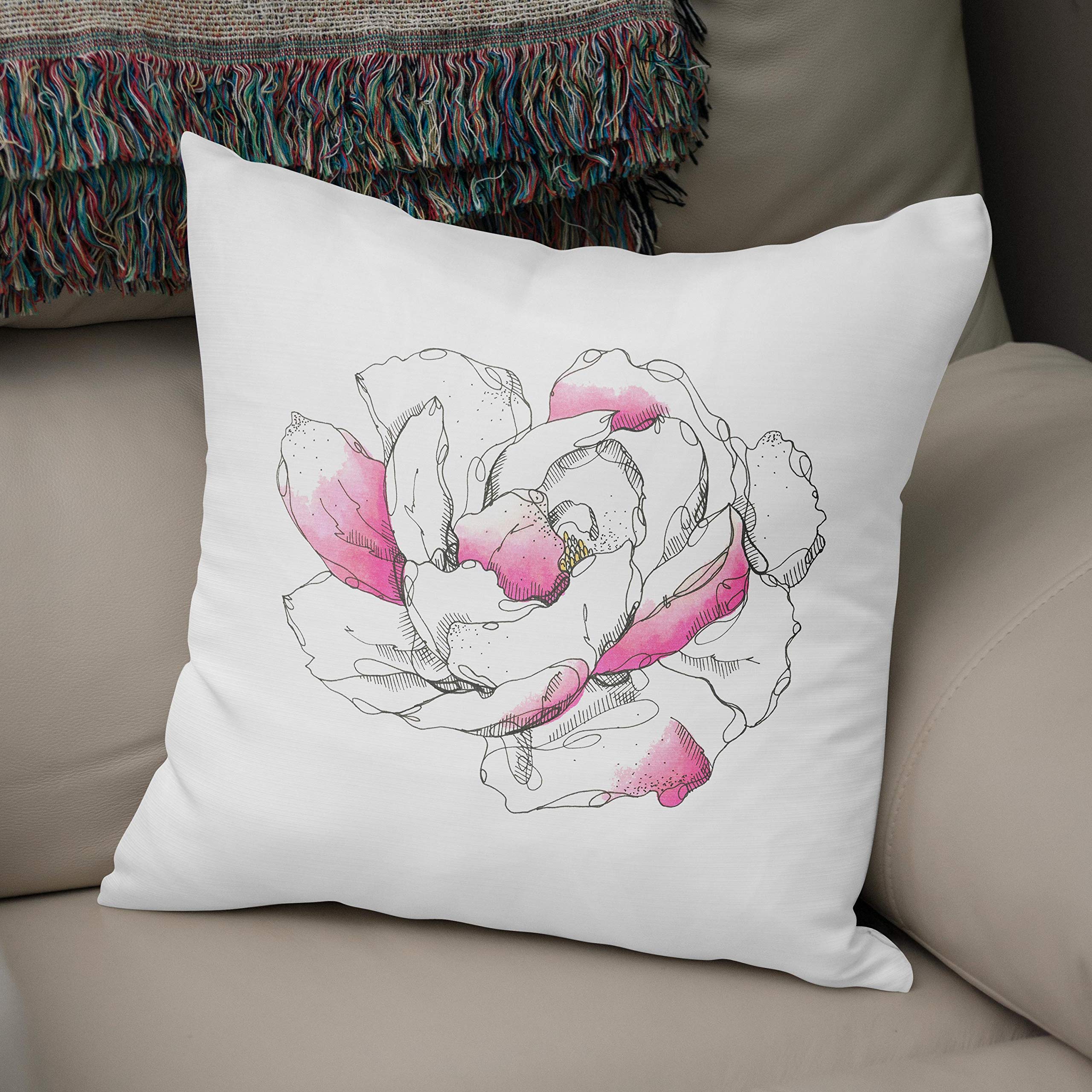 Bonamaison, Decorative Cushion Cover - 50% Cotton 50% Polyester - 43x43cm - Designed and Manufactured in Turkey
