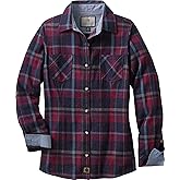 Legendary Whitetails Women’s Long Sleeve Plaid Flannel Button Up Shirt 100% Cotton