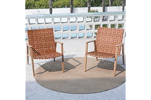 COMLAX FIELD Outdoor Chairs Set of 2, Patio Bistro Set, Outdoor Furniture Set, Outdoor Conversation Chair Sets for Balcony Backyard Park Garden