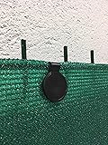 edenvista Plastic Clips for Garden privacy net, Windscreen, Shade cloth | UV Treated, 20 Pack, Color Black.
