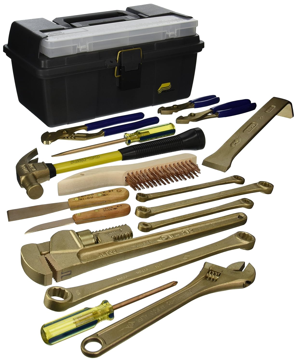 Ampco Safety Tools M-49 Tool Kit, Non-Sparking, Non-Magnetic, Corrosion Resistant