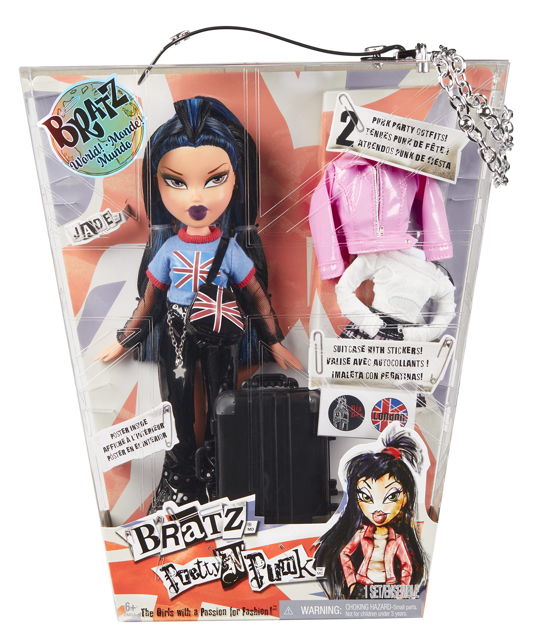Bratz Pretty 'N' Punk Jade Fashion Doll with 2 Outfits and