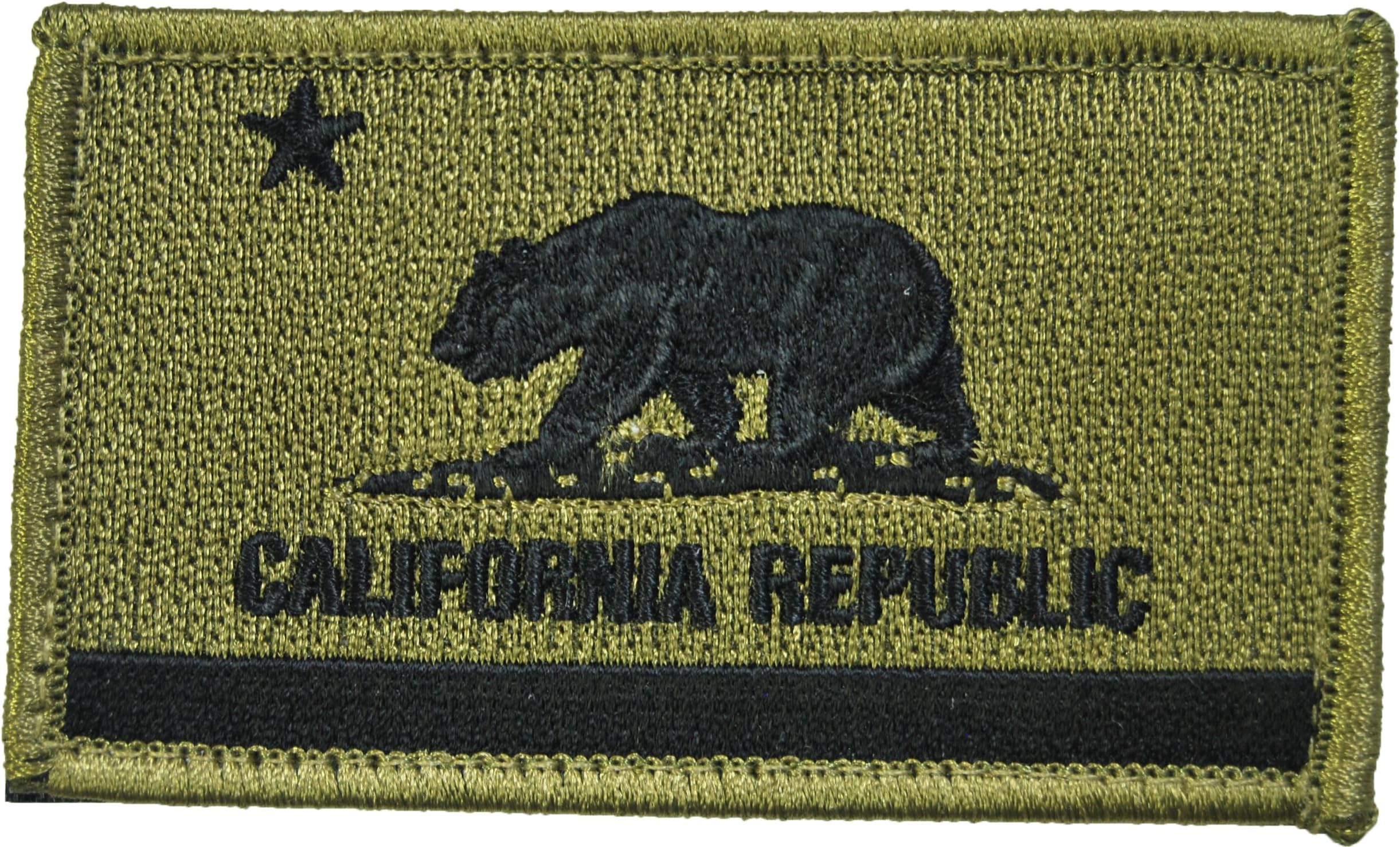 California State Flag Morale Patch In Tactical Colors