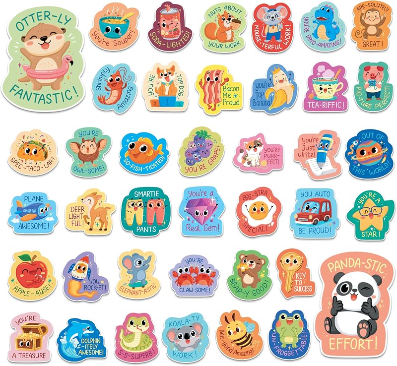 Sweetzer & Orange S&O 600 Large Otterly Fantastic Reward Stickers for Kids