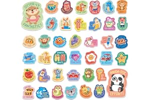 S&O 600 Large Otterly Fantastic Reward Stickers for Kids Classroom - Teacher Label Students - Counselor & School Badges for C