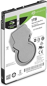 Seagate BarraCuda Pro 1TB 2.5 inch SATA 6 Gb/s 7200 RPM 128MB Cache view 2