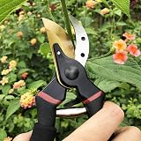 Gonicc 8 Inch Professional Secateurs Premium Titanium Bypass Pruners GPPS-1003 view 6