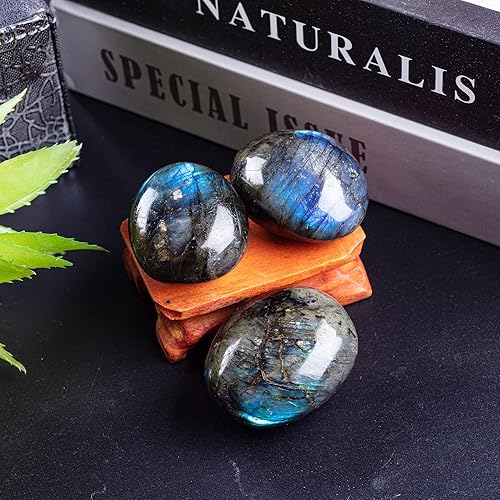 Labradorite Palm Stone, Gemstones Irregular Polished Worry Stone