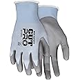 MCR Safety 92718PUM Cut Pro 18 Gauge HyperMax Work Glove, Cut Protection Glove, Polyurethane Coated Palm & Fingertips, Medium
