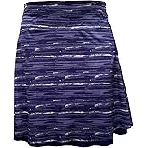 Colorado Clothing Tranquility 21 Print / Solid Reversible Skirt (Medium, Cobalt Paint)