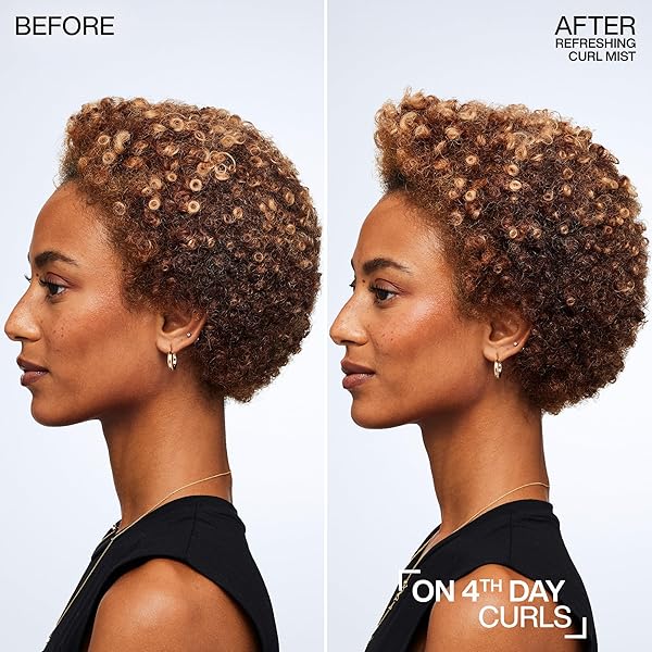 REDKEN CURL REFRESHING SPRAY FOR CURLY AND COILY HAIR – HYDRATES & DEFINES UP TO 7TH-DAY CURLS, SILICONE-FREE