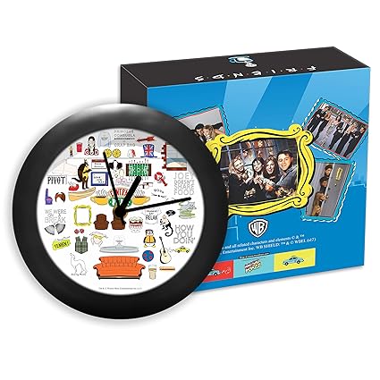 MC SID RAZZ Friends Tv Series Doodle Table Clocks for Decor