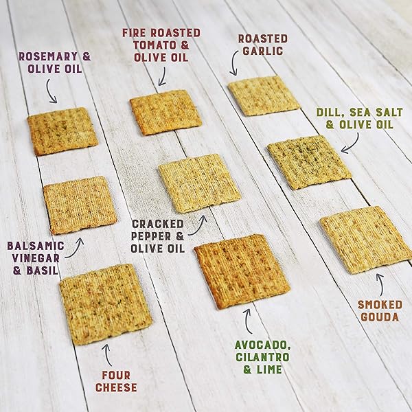 TRISCUIT CRACKERS, BALSAMIC VINEGAR & BASIL FLAVOR, 1 BOX (8.5 OZ)