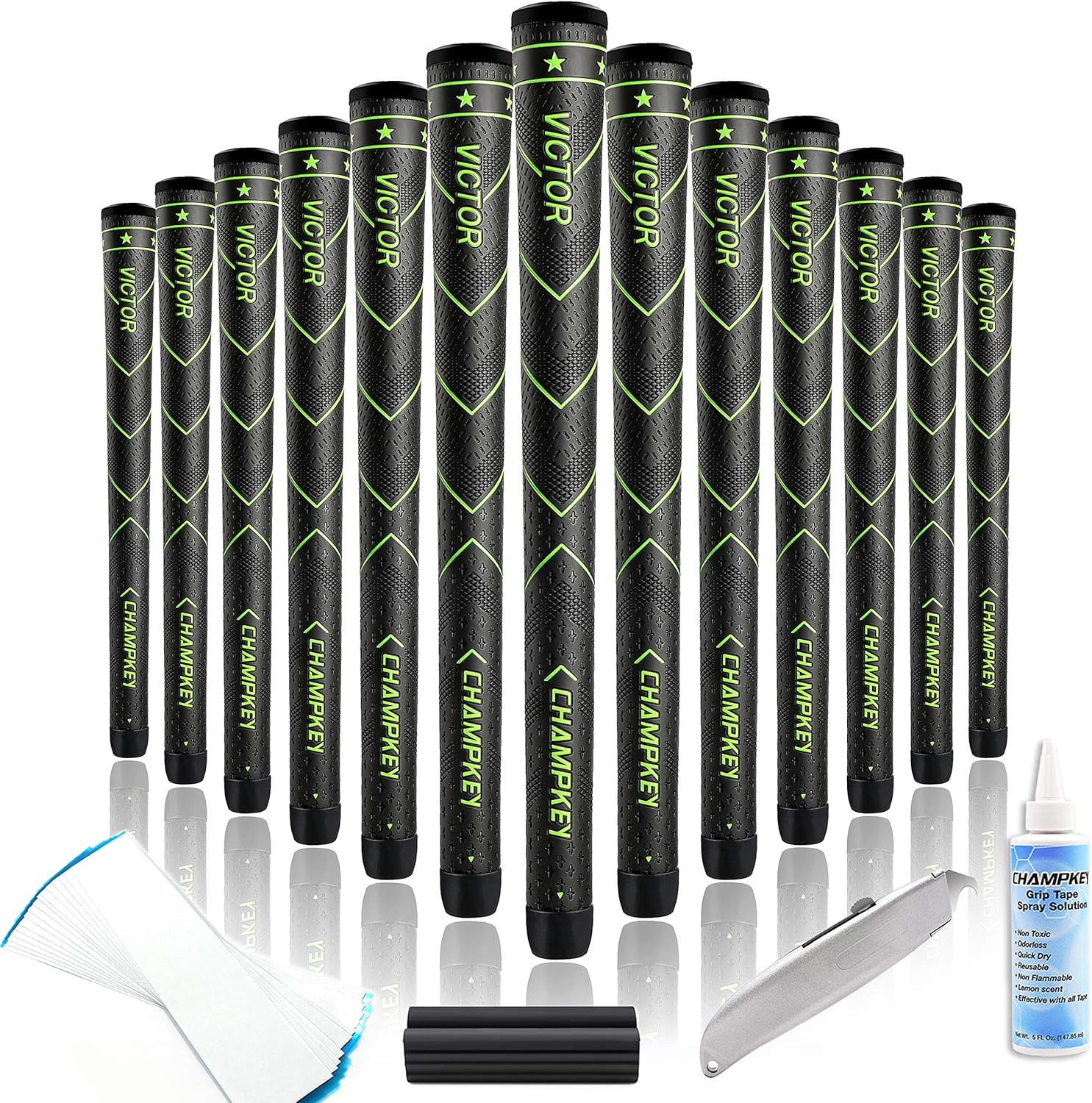 Champkey VictorP Golf Grips Set of 13(All Repair Kits