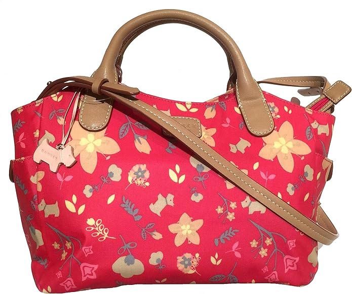 RADLEY New Oilskin Flower Burst Medium Multiway Zip Top Cross Body Bag