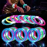 SCIONE 90 Pcs Glow Sticks LED Bracelets, Glow in the Dark Party Supplies for Kids/Adults, Flashing Light up Toys Goodie Bags Stuffers, Neon Rave Accessories Halloween Birthday Party Favors
