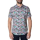 Robert Graham Men's Perry Short Sleeve Woven Button Down Shirt
