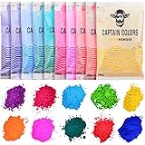 10 Colors x 100gram Each - Holi Color Powder, 10 Natural Powders for Color Fights, Fun Runs, Summer Camps, Festivals, 5k Mara