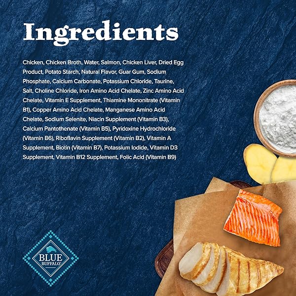 BLUE BUFFALO WILDERNESS WILD DELIGHTS MEATY MORSELS NATURAL WET CAT FOOD, CHICKEN & SALMON IN TASTY GRAVY, 3-OZ. CANS, 24-PACK