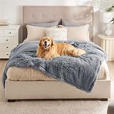 Bedsure Waterproof Dog Blanket Extra Large 152x203cm Grey Fleece Mat view 6