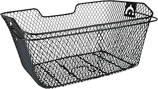 FISCHER Fahrradkorb für Gepäckträger, engmaschig, schwarz
