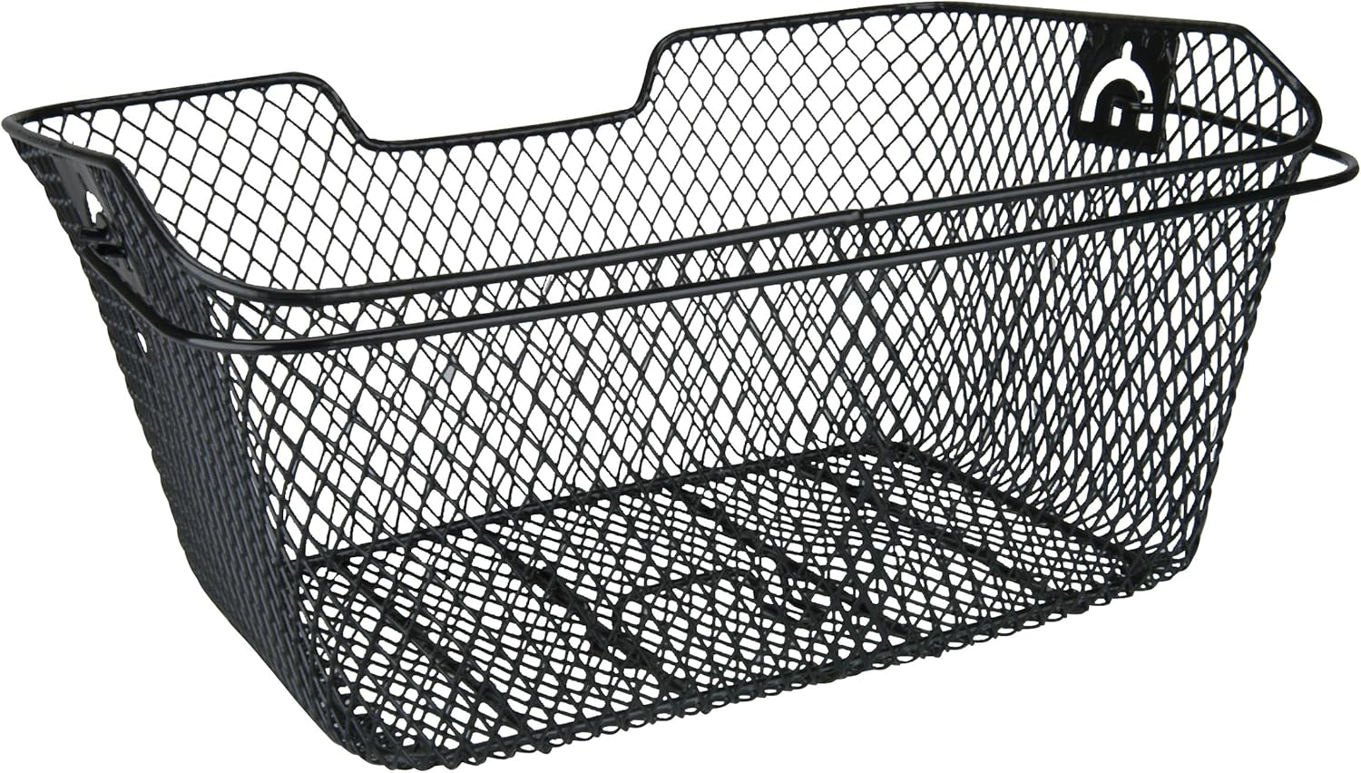 FISCHER Fahrradkorb für Gepäckträger, engmaschig, schwarz