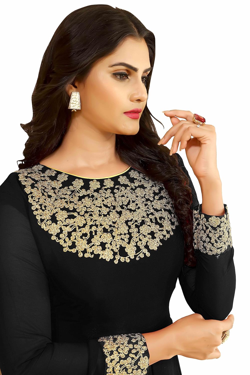 fkart women's georgette dress material