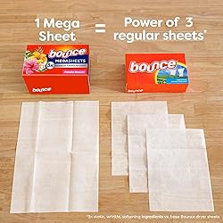 Bounce Mega Dryer Sheets, Paradise Blossom, 180