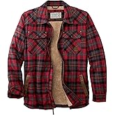 Legendary Whitetails mens Tough as Buck Sherpa Lined Flannel Shirt Jacket