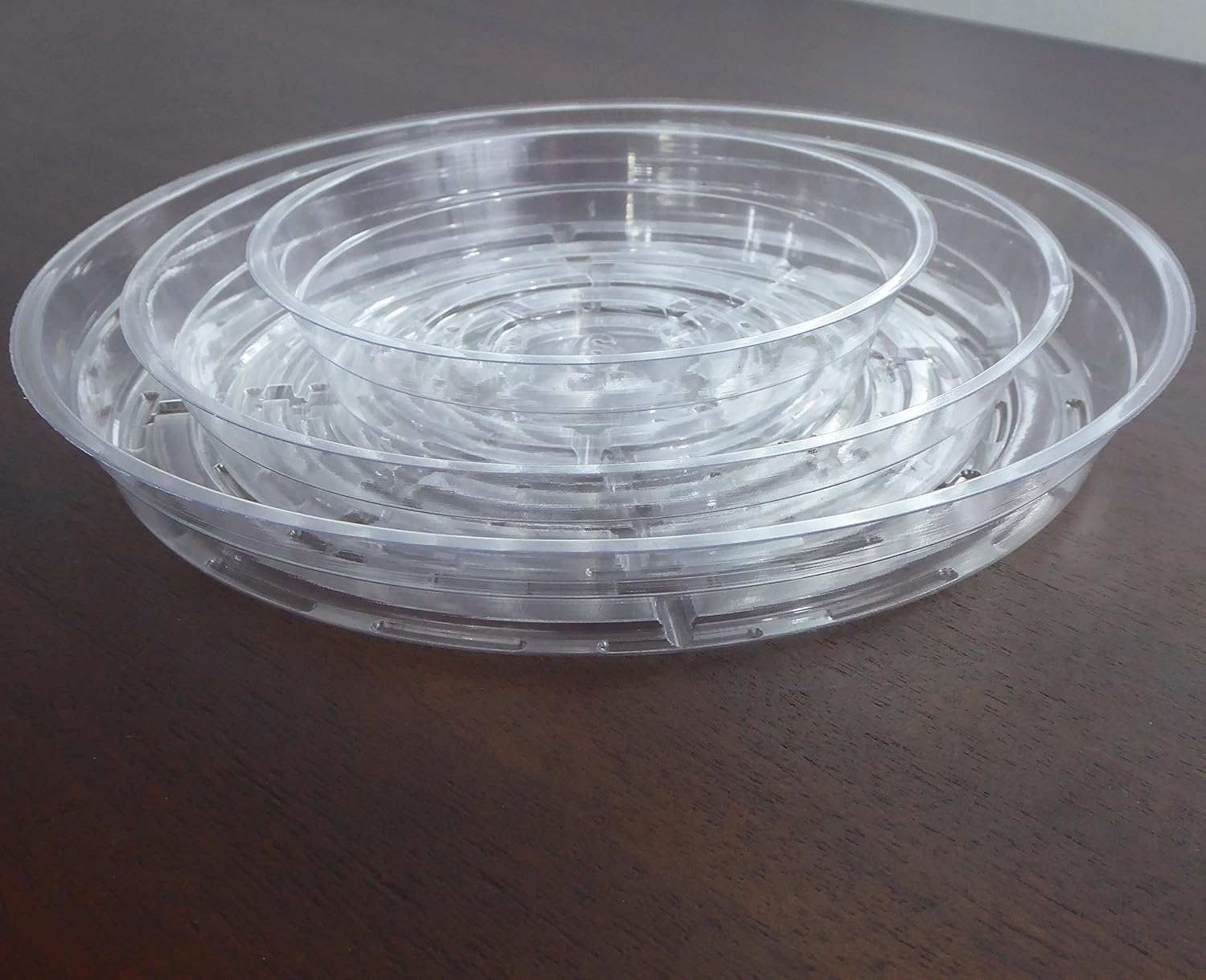 YOUniversal Products 15 Pack of 6, 8, 10 Inch Clear Plant Saucer Drip Trays : Garden & Outdoor