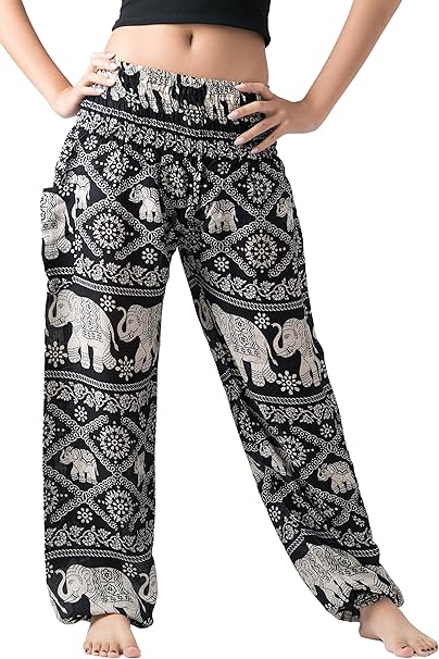 Amazon.com: Bangkokpants pantalones de mujer Harem ...