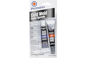 Permatex 81374 Cold Weld Steel Reinforced Epoxy, 2x28g,Grey