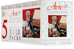 Aviv Passover Matzos 5 Pound (5 boxes of 1 Pound each)
