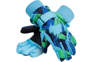 LULLABY KIDS Kids Winter Gloves Waterproof Boys Girls Snow Ski Gloves