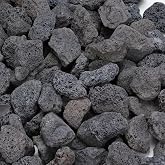 Rahato 10lb Lava Rocks for Fire Pit, 1"-2" Black Lava Rocks for Gas Grill | Lava Rock for Gas Fireplace, Lava Stone for Fire 