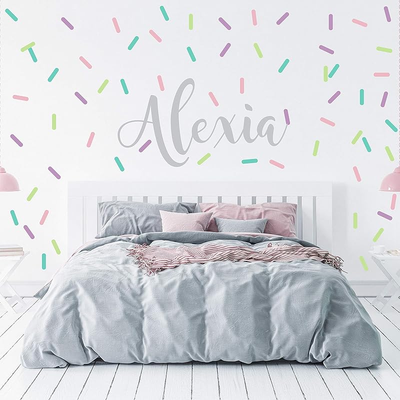 Amazon.com: Name Wall Decal Sticker Custom Name Wall Decal Girls Room