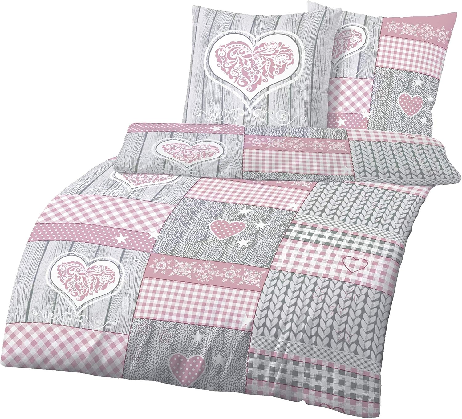 Mohnblumen Bettwäsche 135x200 - Weiche Microfaser Wendebezüge Mit Reißverschluss