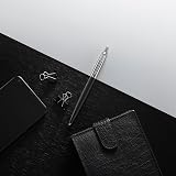 Parker Jotter Ballpoint Pen Bond Street Black Chrome Trim Medium Blue Ink Gift view 3