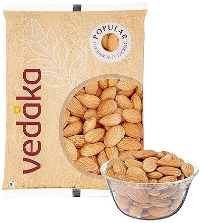 Amazon Brand - Vedaka Popular Whole Almonds, 200g