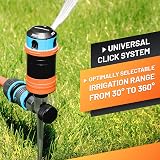 GRÜNTEK Circular Sprinkler on Metal Spike 30°-360° Large Area up to 452 m² view 4