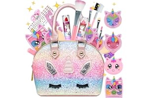 Kids Makeup Kit for Girls - Toys Washable Play Makeup Kit Real Cosmetic,Non-Toxic Toddlers Make Up,Princess Little Girls Kids