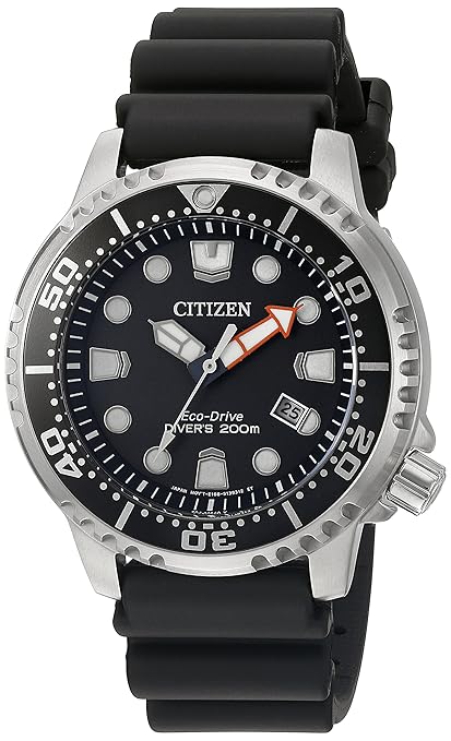 Citizen Men's 'Promaster Diver' Quartz Stainless Steel and Polyurethane Diving Watch, Color:Black (Model: BN0150-28E)