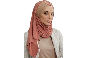 Jersey Shawl for Women 95% Cotton Wrap Modesty Turban Cap Scarf